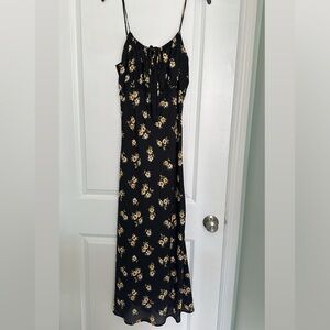Floral Black Maxi Dress